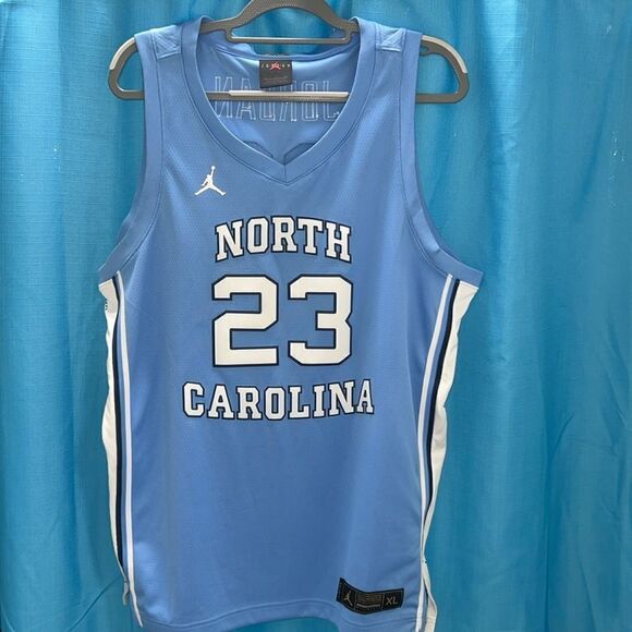 Jordan UNC Tar Heel jersey blue white - Picture 1 of 7